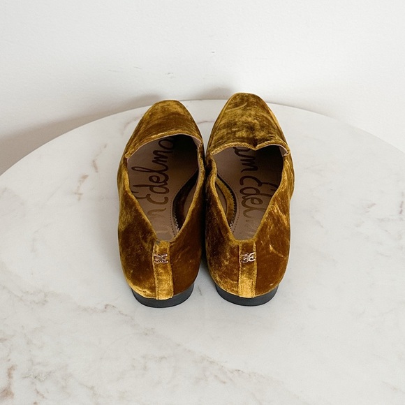 NEW Sam Edelman Emelie Rust Velvet Loafers Size 5 - Picture 6 of 8